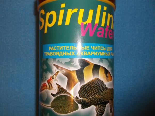  корм barbus Spirulina Wafers 